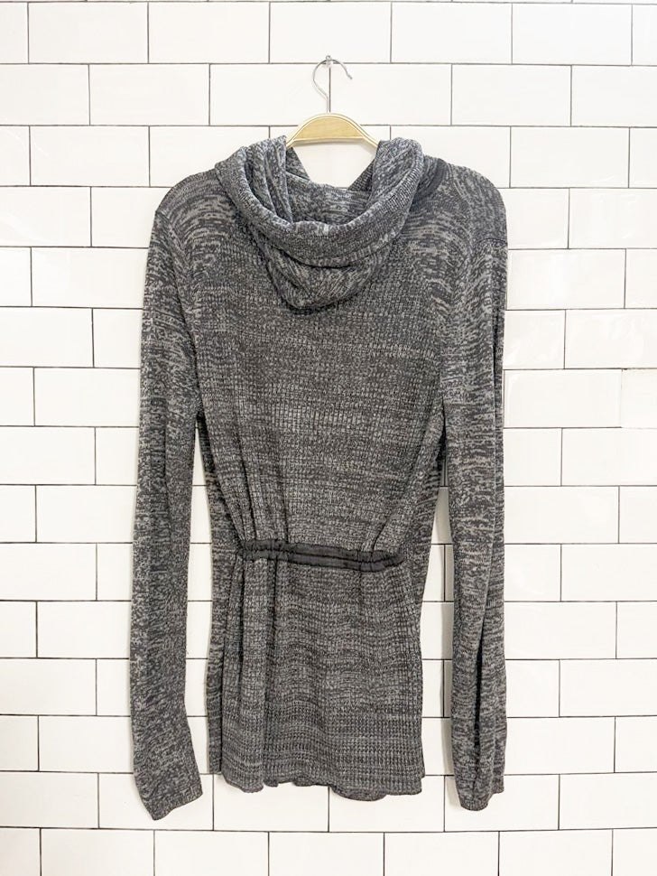 lululemon cashmere - blend piece of mind wrap hooded cardigan| boolux - good market thrift store