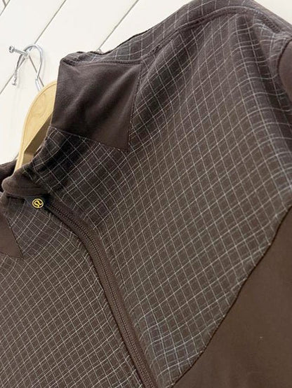 lululemon check detail breathable full zip light jacket - good market thrift store