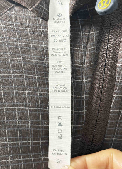 lululemon check detail breathable full zip light jacket - good market thrift store