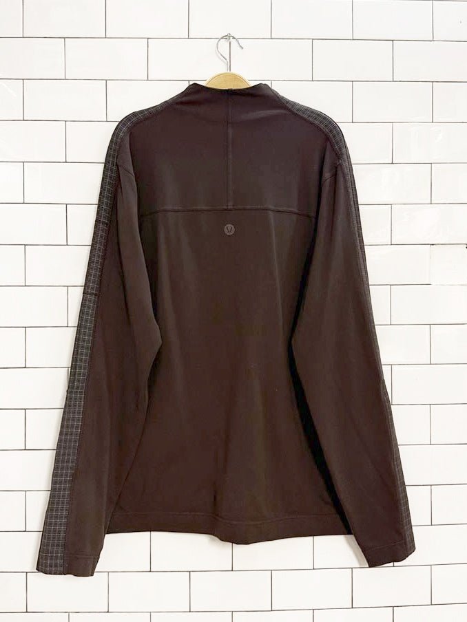 lululemon check detail breathable full zip light jacket - good market thrift store