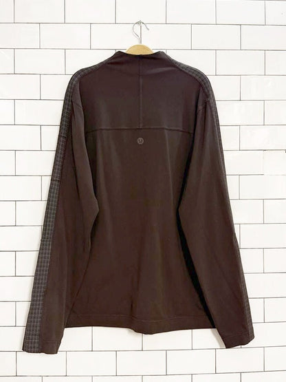 lululemon check detail breathable full zip light jacket - good market thrift store