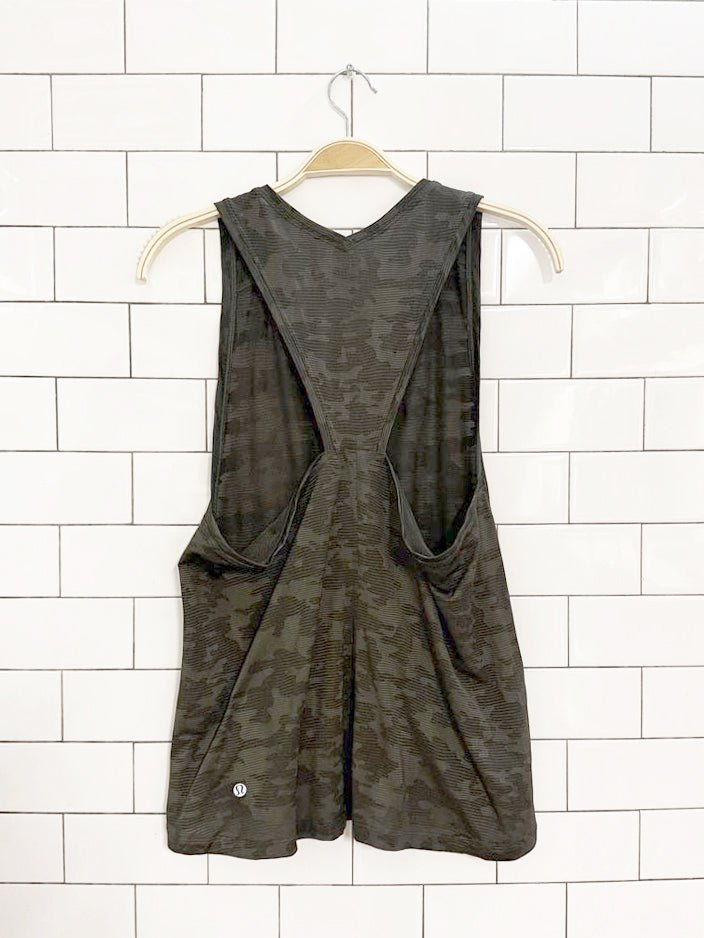 lululemon mesh camo run for days tank | silverescent - good market thrift store