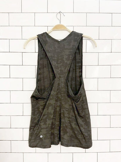 lululemon mesh camo run for days tank | silverescent - good market thrift store