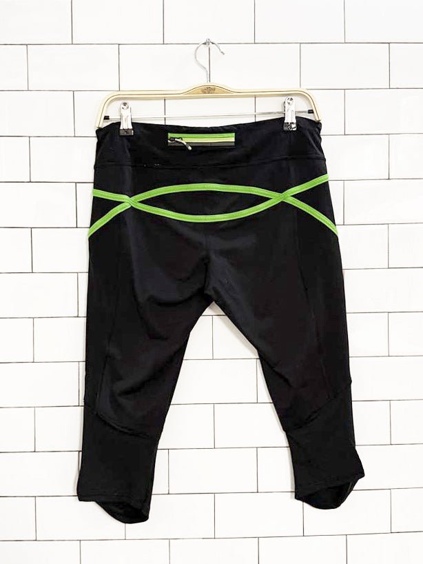 lululemon run pace cropped leggings - good market thrift store