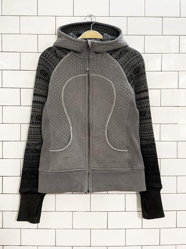 lululemon special edition quilted fair isle scuba hoodie - good market thrift store
