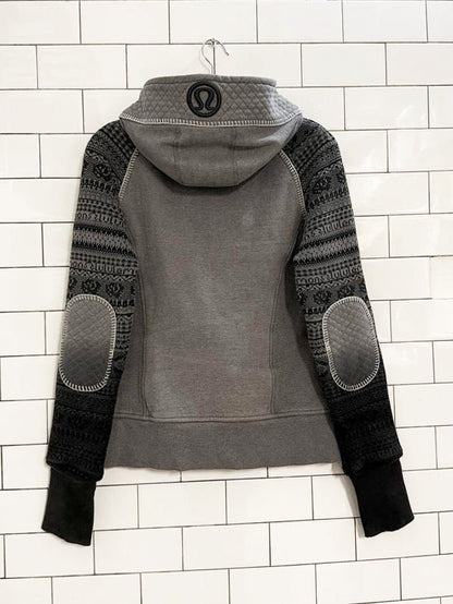 lululemon special edition quilted fair isle scuba hoodie - good market thrift store