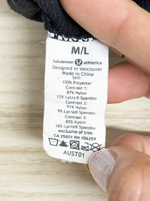 lululemon tech fleece fold - top gloves - good market thrift store