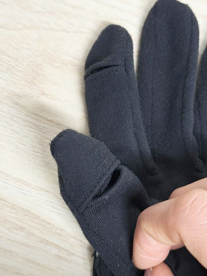lululemon tech fleece fold - top gloves - good market thrift store