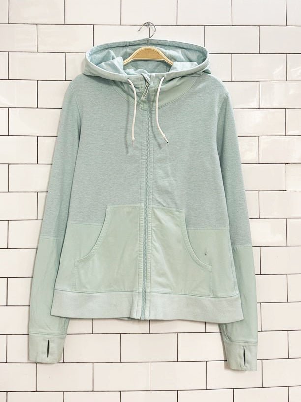 lululemon voyage two - tone full zip hoodie | french terry - good market thrift store