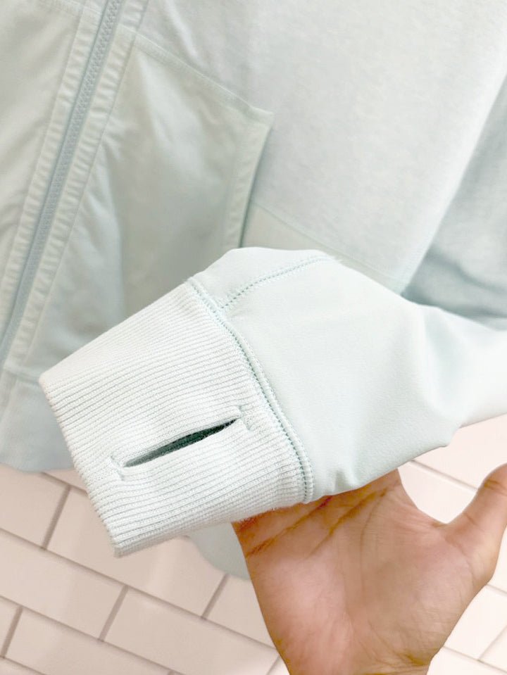 lululemon voyage two - tone full zip hoodie | french terry - good market thrift store