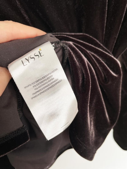 lyssé remy velvet ruffle sleeve top - good market thrift store