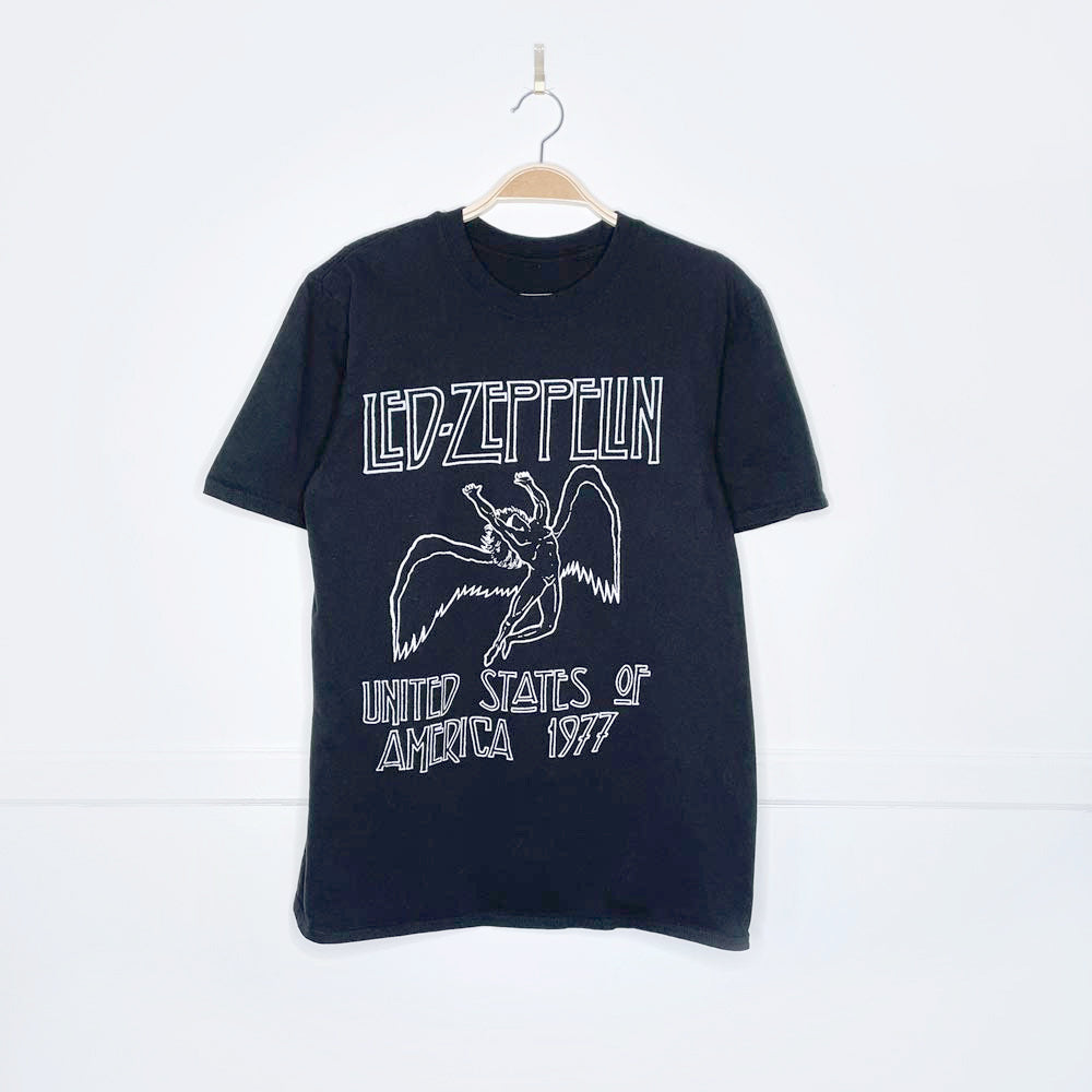 led zeppelin 2022 1977 tour reprint tee myth gem