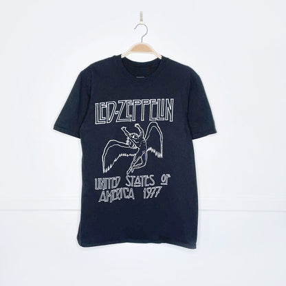 led zeppelin 2022 1977 tour reprint tee myth gem