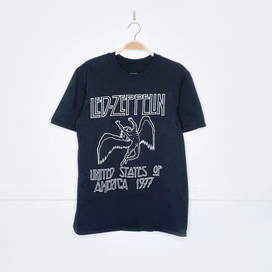 led zeppelin 2022 1977 tour reprint tee myth gem