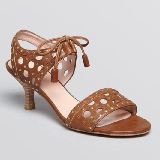 stuart weitzman circlar toffee leather sandals - size 7