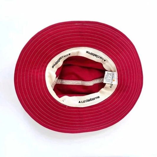 vintage liz claiborne wide brim nautical sun hat