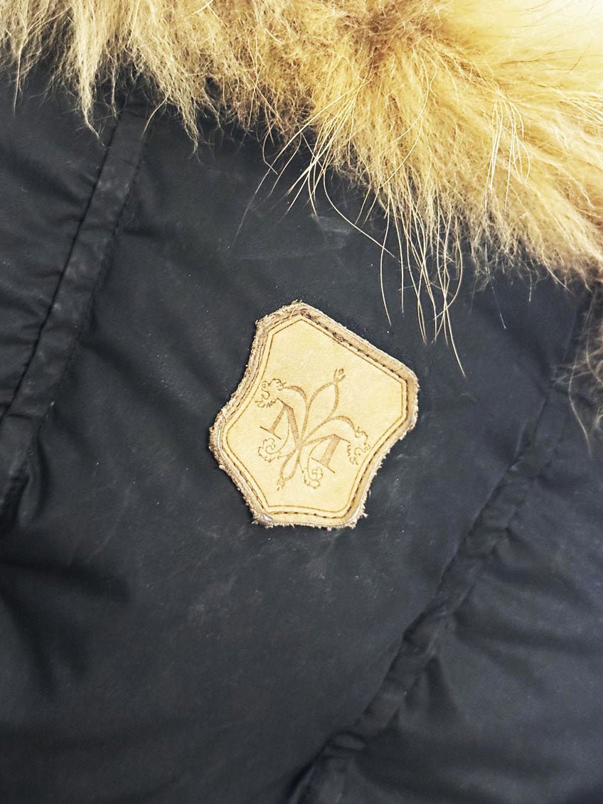 mackage signature raccoon fur collar down parka - good market thrift store