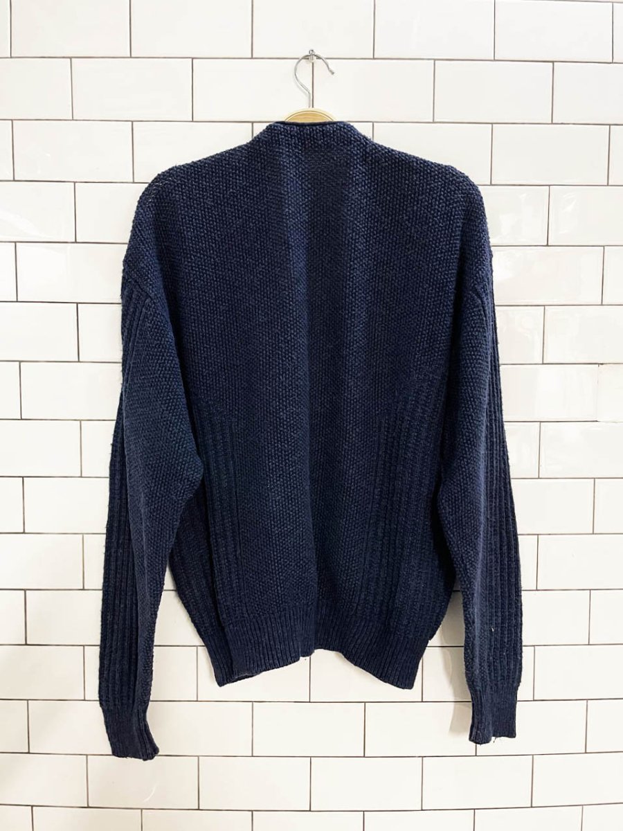 made in Italy linen - blend chunky knit summer cardigan - good market thrift store
