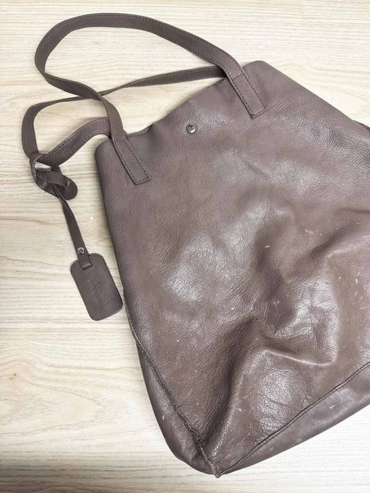 made in Italy soft leather shoulder tote bag - good market thrift store