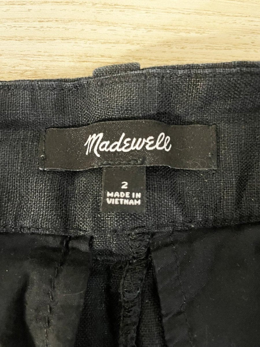 madewell 100% linen pleated wide leg trousers - good market thrift store