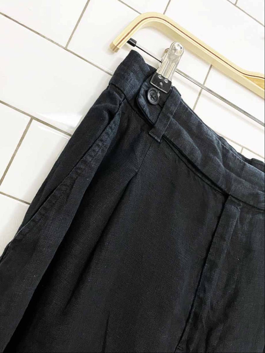 madewell 100% linen pleated wide leg trousers - good market thrift store