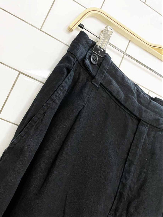 madewell 100% linen pleated wide leg trousers - good market thrift store