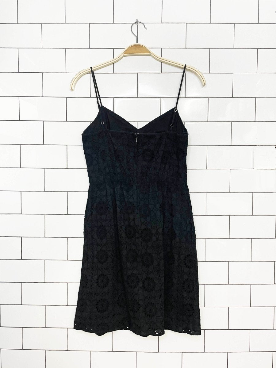 madewell cotton eyelet embroidery mini dress - good market thrift store
