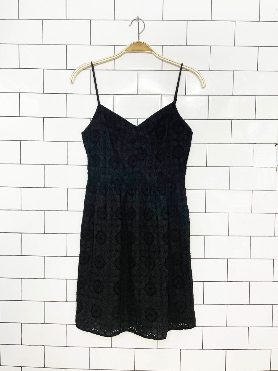 madewell cotton eyelet embroidery mini dress - good market thrift store