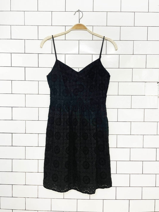 madewell cotton eyelet embroidery mini dress - good market thrift store