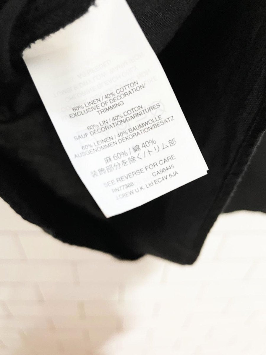 madewell linen - blend embroidered peasant top - good market thrift store