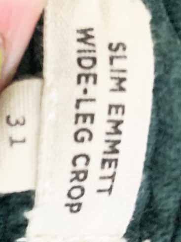 madewell slim emmett chunky cord wide leg crop pants - good market thrift store