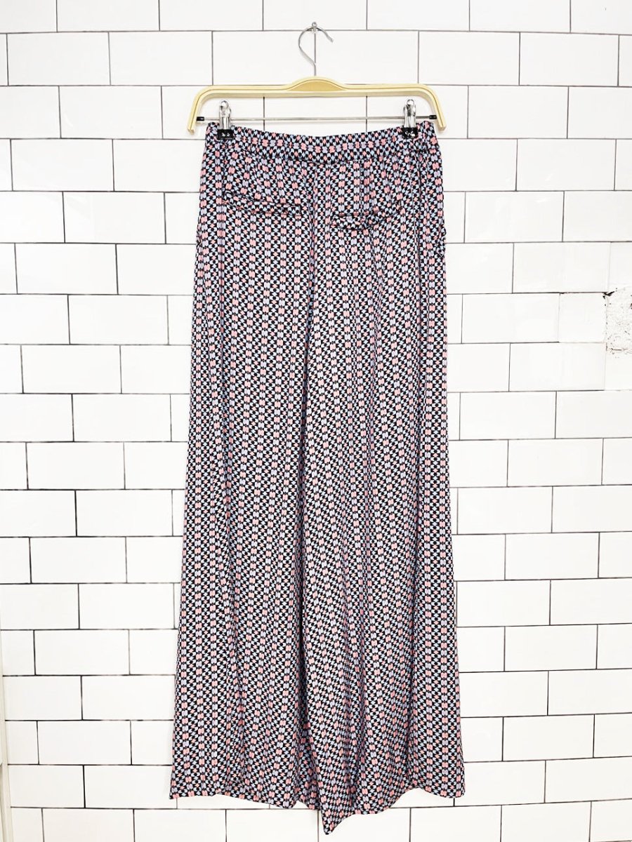 maeve flowy wide leg pants | anthropologie - good market thrift store