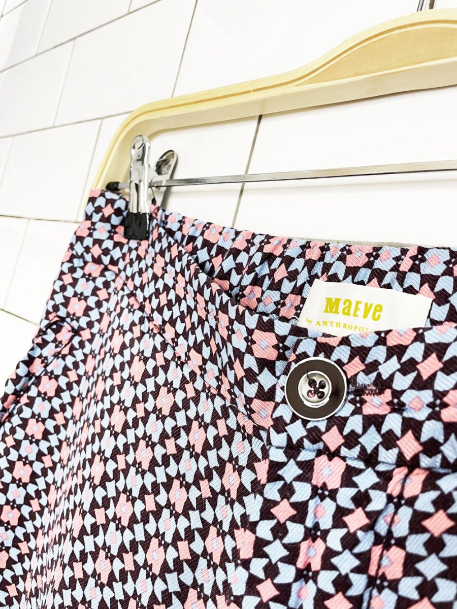 maeve flowy wide leg pants | anthropologie - good market thrift store