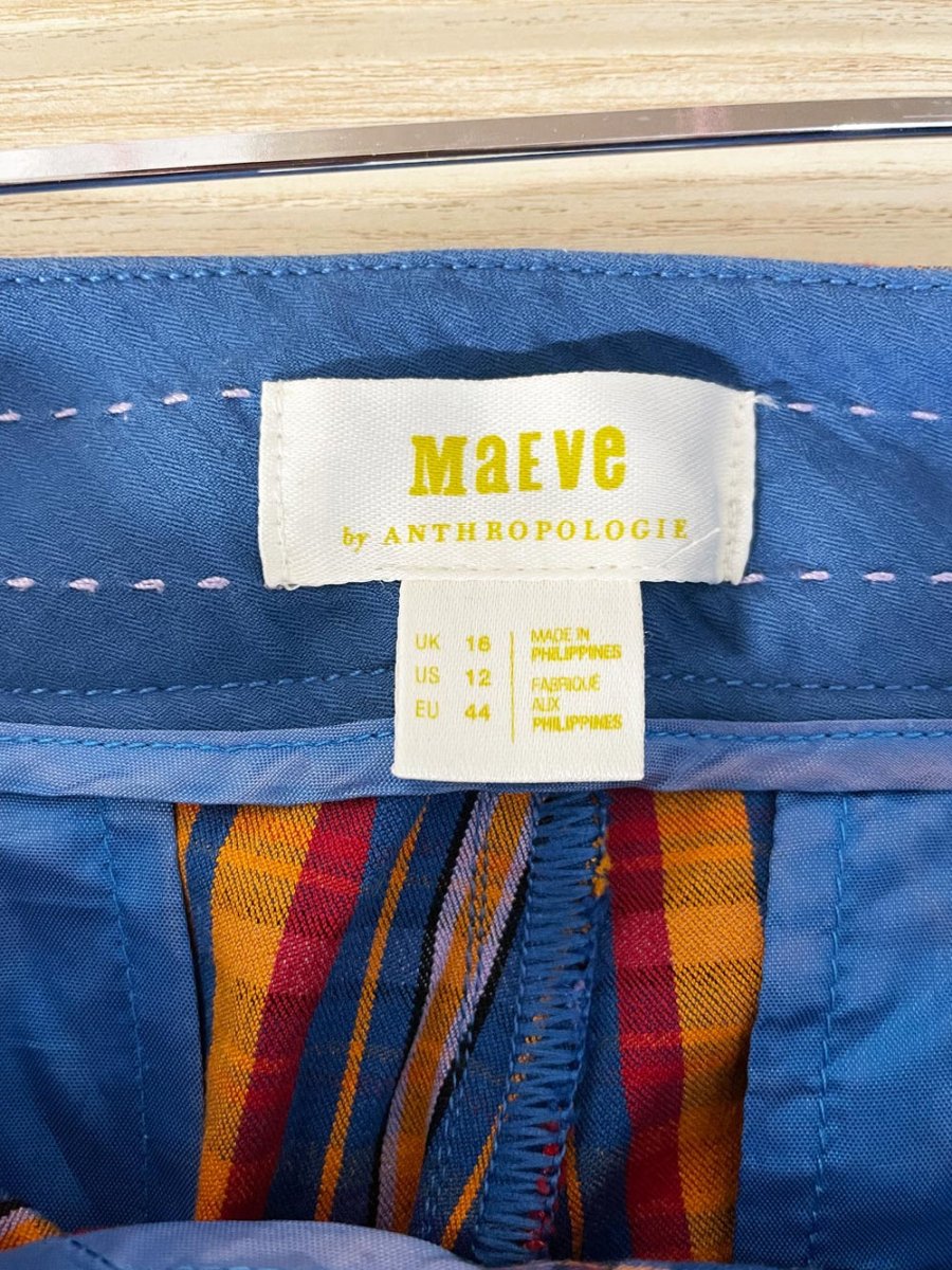 maeve retro 70s style plaid flare pants | anthropologie - good market thrift store