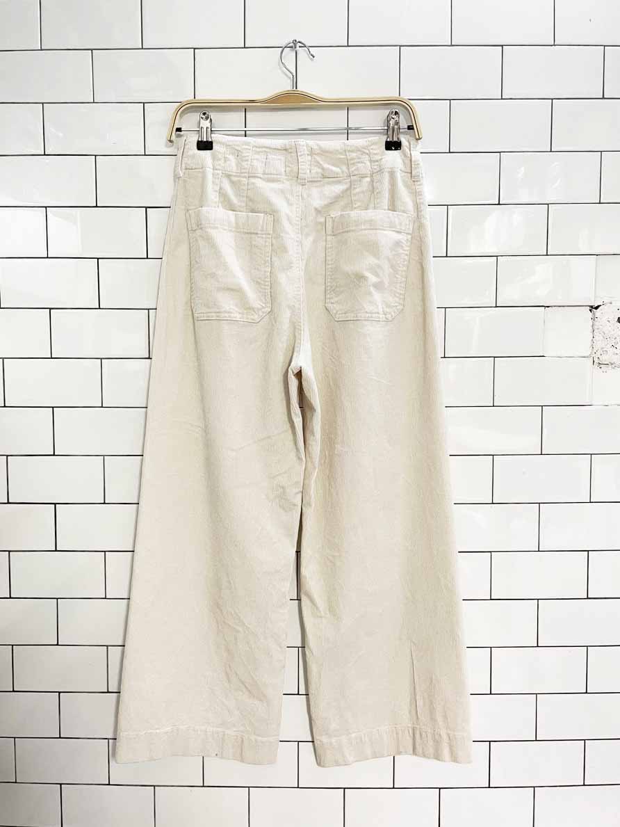 maeve the colette chunky cord wide leg pants | anthropologie - good market thrift store