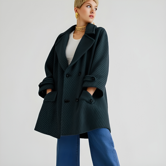 vintage union made in italy wool-mohair coat