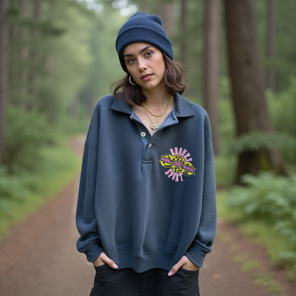 vintage 90s brooks sport NAI collared crew