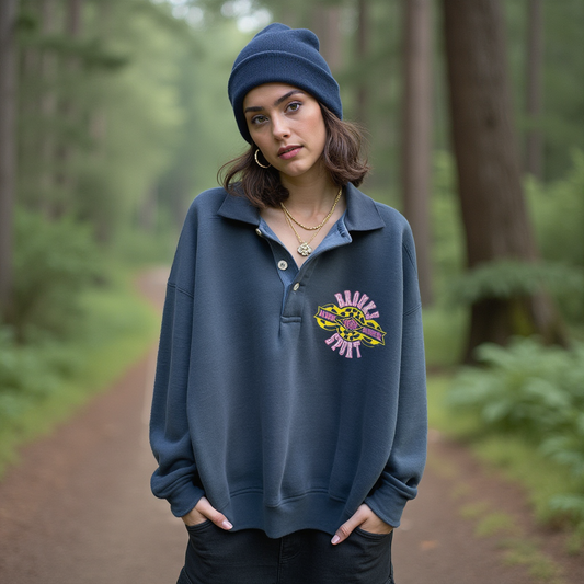 vintage 90s brooks sport NAI collared crew