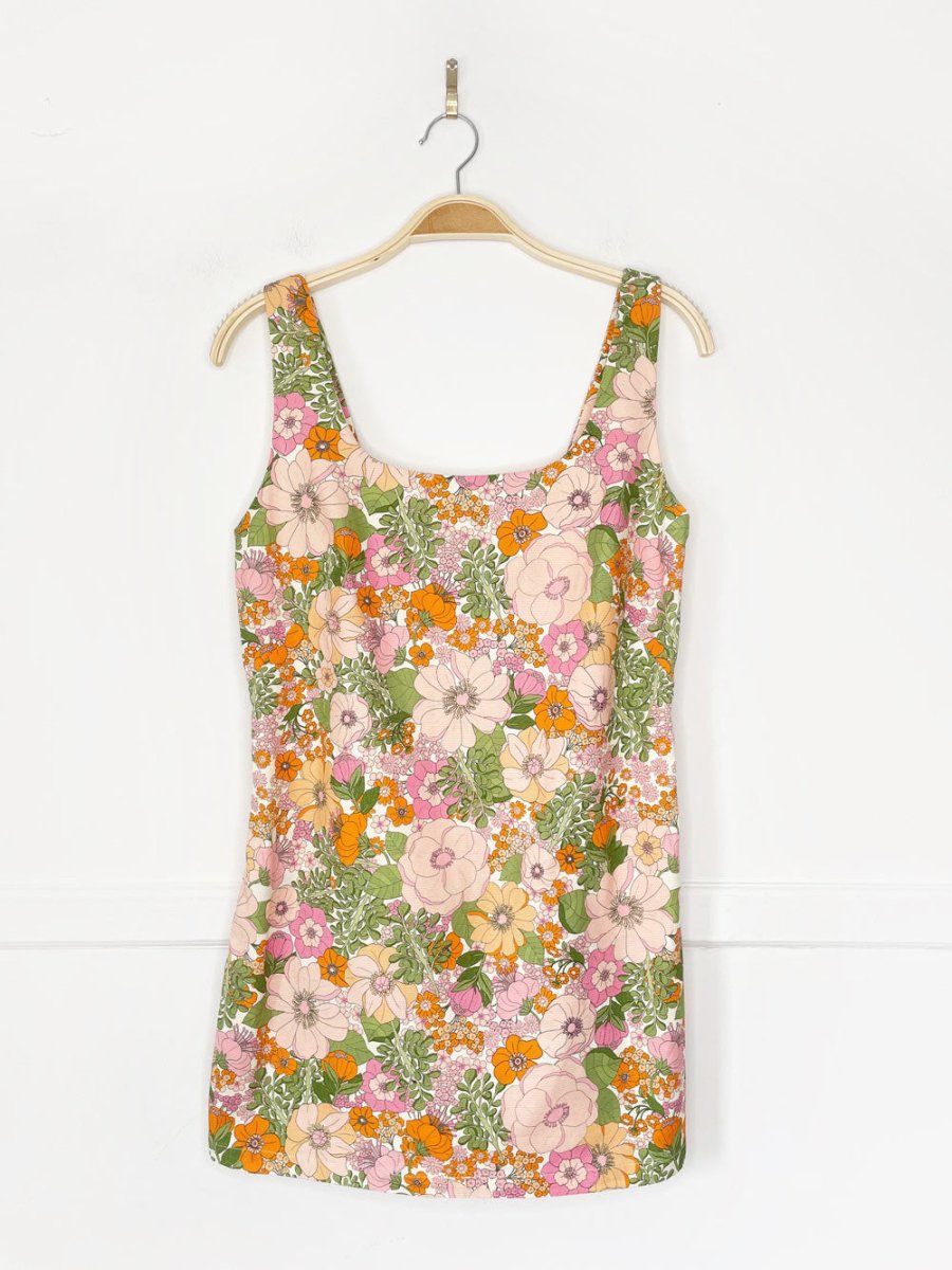 mango retro floral jumpsuit | belly - good market thrift store