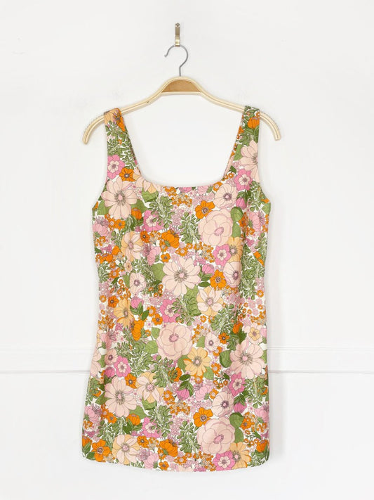mango retro floral jumpsuit | belly - good market thrift store