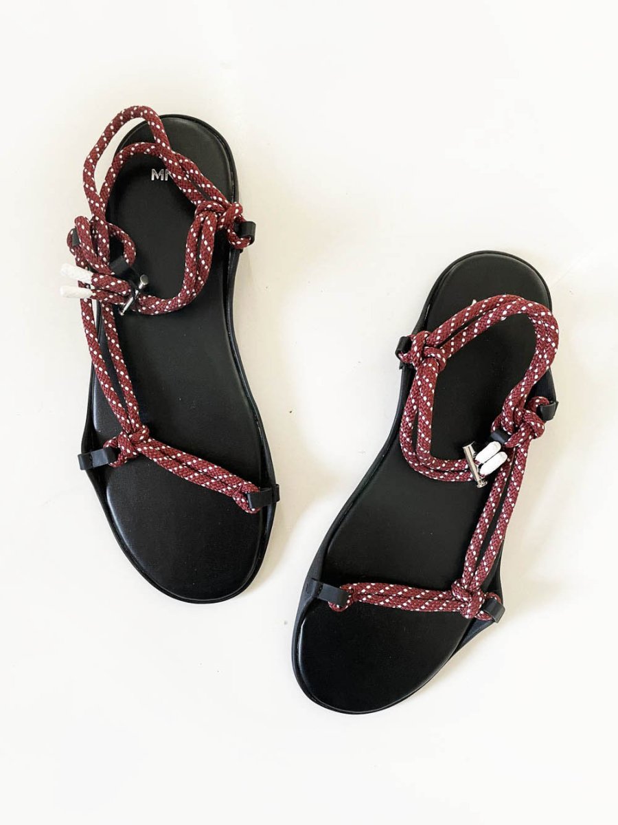 mango rope lace up sandal - good market thrift store