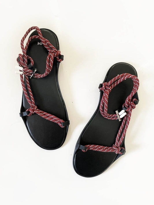 mango rope lace up sandal - good market thrift store