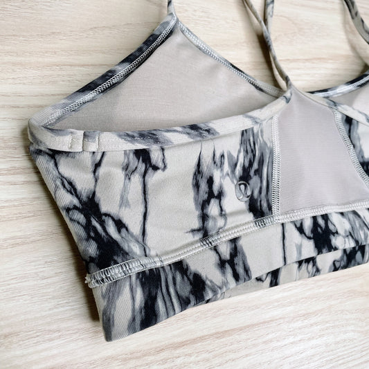 lululemon 2014 flow y bra in great granite - size 10