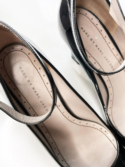 marc by marc jacobs patent mary jane wedge - good market thrift store