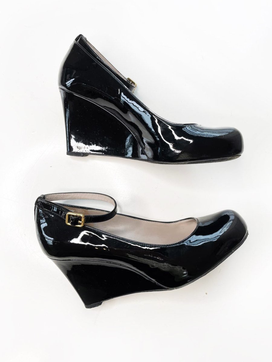 marc by marc jacobs patent mary jane wedge - good market thrift store