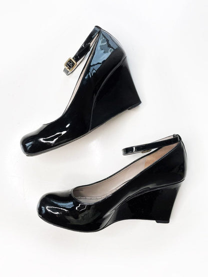 marc by marc jacobs patent mary jane wedge - good market thrift store