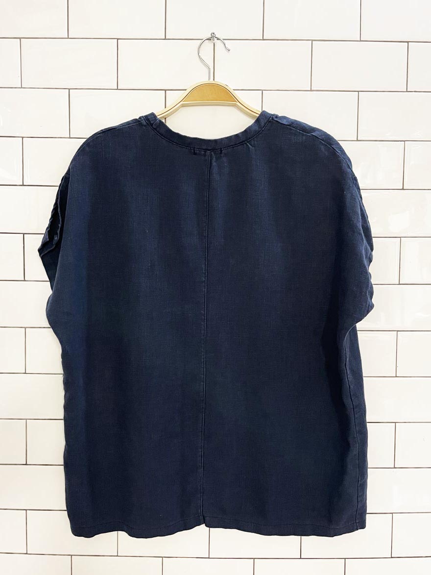 mare linen oversized relaxed boxy tee | made in Korea - good market thrift store
