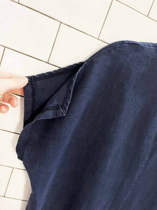 mare linen oversized relaxed boxy tee | made in Korea - good market thrift store