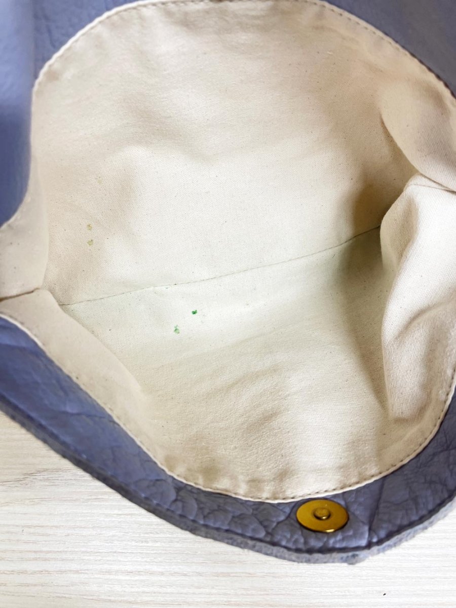 margot butter leather lilac crossbody bag - good market thrift store