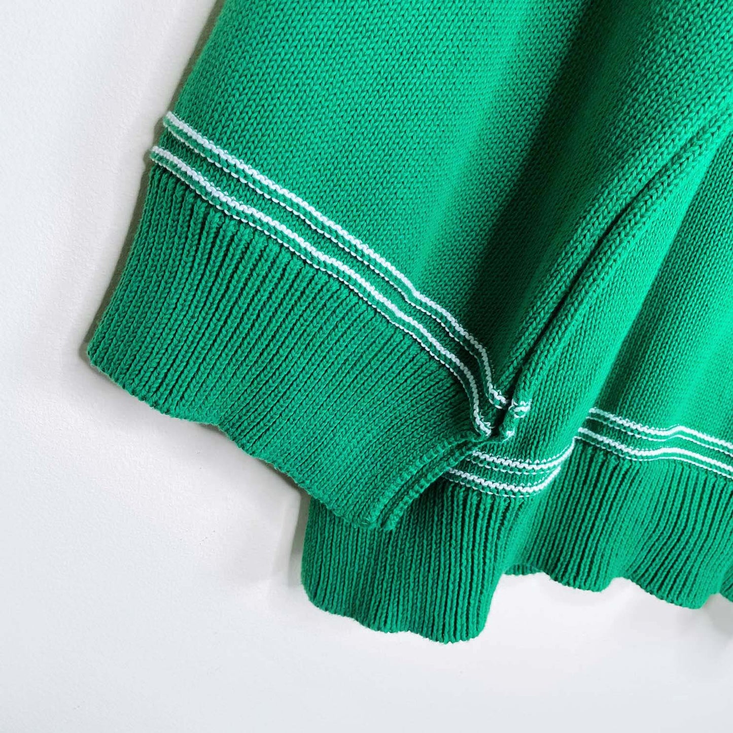 marni intarsia knit green logo cardigan - size 46 EU